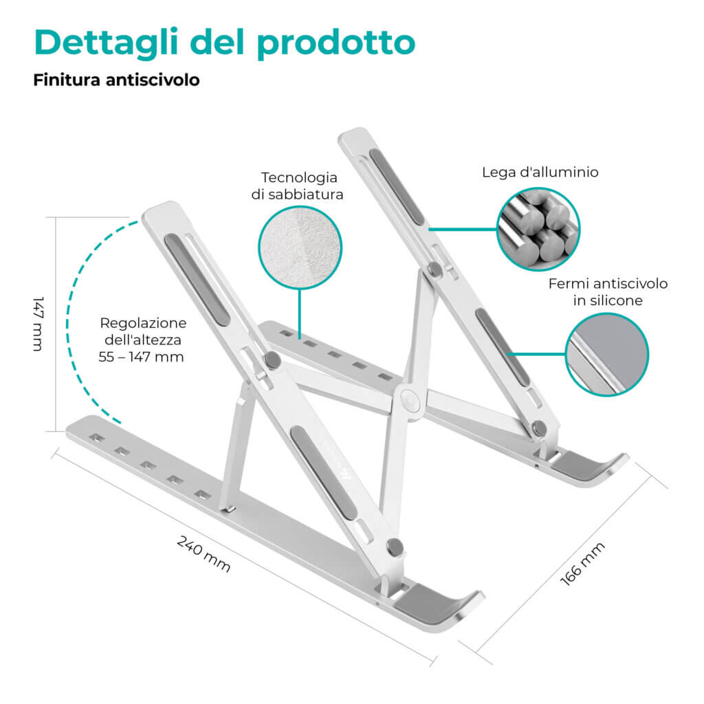 supporto per laptop