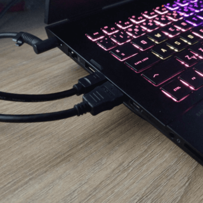 How to connect two monitors to a laptop